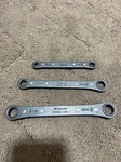 Snap On Double Ratcheting Box Wrench GR8105A 6PT, GR1214A & GR1618A 12PT Drive. Fixed Price $75.00.