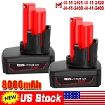 Packs For Milwaukee 48-11-2460 M12 12V Lithium Extended Capacity Battery. Fixed Price $25.10.