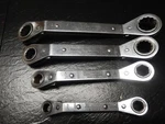 4 Craftsman Offset Ratcheting Box Wrenches Two 6 Point & 12. Fixed Price $50.00.