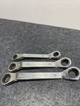 Lot 3 Blue-point Offset Ratchet Wrench, RYA2428, RYA2022, RYA1618 Box Y01. Fixed Price $47.00.