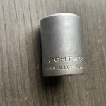 Wright Tools 4124 3/4" Point 1/2" Drive Short Socket Made Usa W/pin Hole. Fixed Price $10.95.