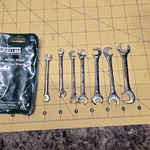 Allen 8PC. Midget Open End Wrench Set Metric 29121 Usa. Fixed Price $19.00.
