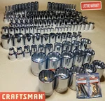 Craftsman 156 Pc 1/4 3/8 1/2 Dr Sae Metric Mm 6PT 12PT Wrench Socket Set 164 118. Fixed Price $142.00.