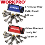 Workpro 8PC Flex-head Stubby Ratcheting Combination Wrench Sae/metric New. Fixed Price $45.99.