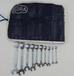 Elora 10PC Metric Double Open End Ignition Wrench Set W-germany W/ Pouch 4-13MM. Fixed Price $49.95.
