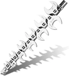 Shall 3/8" Crows Wrench Set, 11-PIECE Sae Crowfoot 9.5 25.4 Mm, Silver. Fixed Price $27.45.