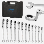 Disen 12PCS Ratchet Wrenches Set Double Jointed, Metric Flex. Fixed Price $89.58.