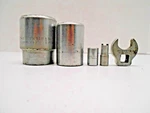 Lot Of 5 Proto 3 SOCKETS/1 Crows Feet & Lock Nut Usa Mechanics Tools. Fixed Price $26.21.
