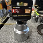 3/4" Drive 1-11/16" Socket 12-POINT Sae Pro-grade 16214. Fixed Price $16.99.