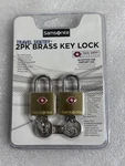 New Samsonite 2-PACK Travel Sentry Brass Key Lock Luggage Gold. Fixed Price $9.80.