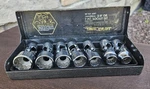 Truecraft 3/8" Dr. 7 Pc. Universal Swivel Socket Set To 3/4" Made In Japan. Fixed Price $89.99.