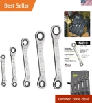 Klein 68245 5-PIECE Reversible Ratcheting Box Wrench Set Durable Black Finish. Fixed Price $158.39.