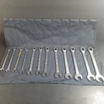 Dayton 12PC Metric Combination Wrench Set Open Box End 8-19MM Pouch Usa 6 Pt. Fixed Price $100.00.