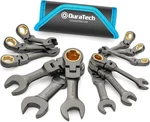 Duratech 12-PIECE Anti-slip Flex-head Ratcheting Wrench Set, Stubby Combination. Fixed Price $110.42.