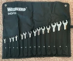 Westward 54DF93 Combination Wrench Set Metric 6-19MM 14PC Roll-up Pouch. Fixed Price $85.00.