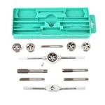 12PCS Metric Tap Die Set High Carbon Steel Wrench Hand Tool Threading. Fixed Price $56.30.