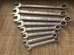 Gray Canada Metric Combination Set (8 Wrenches) Vintage. Fixed Price $69.95.