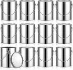 4 Pcs 1 Gallon Empty Metal Paint Cans With Lids, Heavy Duty Buckets Handles. Fixed Price $152.39.
