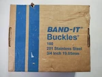 Band-it C25699 201 Stainless Steel 3/4" Buckles Ear-lok Strap Clamps 95 Count. Fixed Price $78.99.