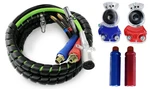 15FT 3 Abs & Air Line Hose Wrap With Glad Hands Handle Grip 7 Way Elec. Fixed Price $145.06.