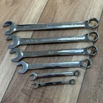 Kd Usa Combination Wrench Set Of Tools 12PT 5/16, 3/8, 5/8, 3/4, 13/16, & 7/8". Fixed Price $51.99.
