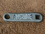 10917666 Torque Wrench Adapter 1/2" Drive 35-40FT/LBS 5120-00-977-7421. Fixed Price $36.00.