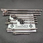 Snap-on Tools Usa New 11PC 3/8" Drive Fixed & Flex-head Ratchet Set FCF72 FBF80A. Fixed Price $1999.95.