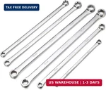 6-PIECE Extra Long Metric Double Box Wrench Set 8-19MM Chrome Vanadium. Fixed Price $42.54.