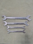 Vintage 1947-1970 Armstrong Open End Wrench 4PC Set Chrome. Fixed Price $27.19.