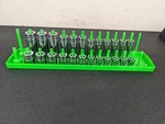#BO047 Snap On Tools 224SFFSM Usa 3/8" Drive Metric Shallow Deep Master Set. Fixed Price $499.95.