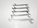 New 5-PC 0PEN End Ignition, Midget Wrenches, By Blackhawk. Fixed Price $25.50.
