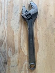 Wright 9AB12, 12IN. Adjustable Wrench, Dark Finish, Usa. Fixed Price $35.00.