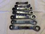 Blue-point Tools 7PC Metric Offset Ratcheting Box Wrench 7MM-21MM. Fixed Price $133.00.