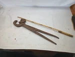 Antique Vintage Rare Armstrong Type Blacksmith Adjustable Pipe Wrench Tool Os. Fixed Price $70.23.