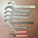 Assorted Hook Spanner Machine Wrench Lot Of 8. Fixed Price $54.95.