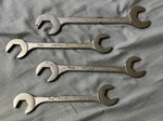 4 Martin 3715-3717-3717-3719 Open-end Angle Wrench Chrome Usa. Fixed Price $75.00.