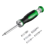 Sk 7-IN-1 Ratcheting Screwdriver, 216-P, Bits (phillips, Star, Green/black. Fixed Price $33.11.