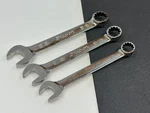 Snap-on Tools 3PC Hex Spline Short Combination Wrench Set OES20B, OES18B, OES16B. Fixed Price $56.99.