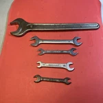Open End Metric Spanner Wrenches Lot From 8MM - 36MM Various Brands Sizes. Fixed Price $15.41.