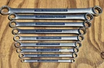 Vntg Sears Craftsman Usa 9 Pc. Sae Double Box End Wrench Set Vv 1/4" - 1" Euc. Fixed Price $249.99.