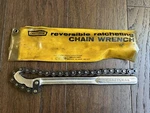 Craftsman Reversible Ratcheting Chain Wrench No. 55712. Fixed Price $39.95.
