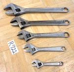 Proto Tools 5 Piece Adjustable Crescent Style Wrenches 4 - 12 Inch. Fixed Price $140.00.