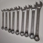 Husky 9PC Metric Combination Wrench Set 8-19MM Steel Non-ratcheting. Fixed Price $10.00.