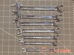 Snap 7PC Combination Open End Flare Nut Line Wrench Set 3/8 3/4 12PT Point. Fixed Price $269.69.