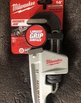 Milwaukee Tools 14" Aluminum Pipe Wrench New. Fixed Price $52.98.
