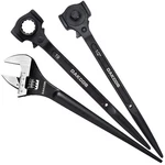 Dakcos 3PCS Spud Wrench Set, 3/4" X 7/8", 3/8" 1/2", 12 Inch Spanner. Fixed Price $43.19.