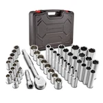 Powerbuilt 47 Piece Mechanics Tool Set 3/8-INCH Drive Sae And Metric Socket. Fixed Price $67.12.