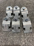 Lot Of 6 Globe Std/tw 3/4 Steel Pipe Clamp With Bolt. Fixed Price $10.00.