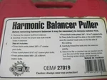 Harmonic Balancer Puller OEM#27019. Fixed Price $71.25.