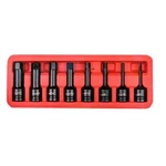 Drive Impact Bit Socket Set Chrome Vanadium Extension Bar Wrench Hex 8PC 1/2". Fixed Price $21.52.